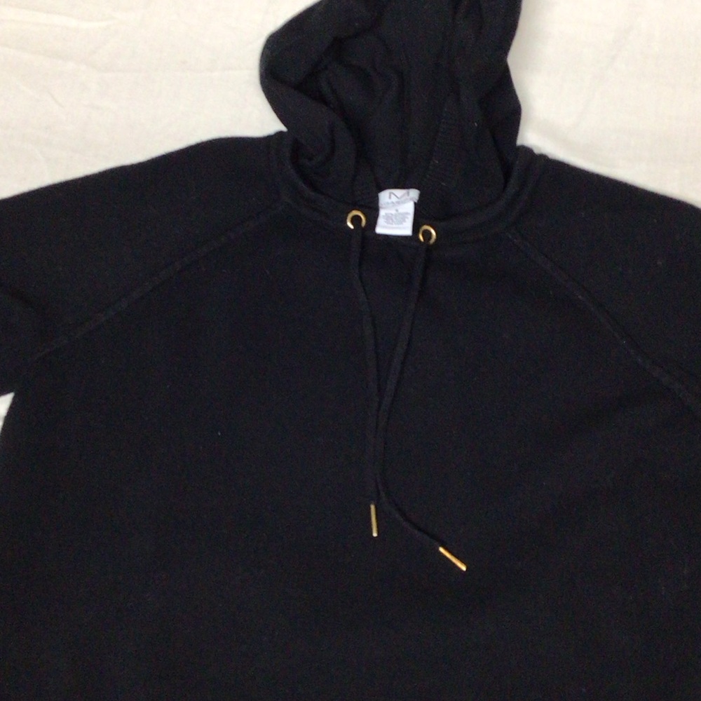 Magaschoni Black Hoodie with Gold Accents    mens or women’s?